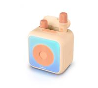 Enceinte Karaoke Avec 2 Micros Sans Fil Beige TU