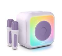 Enceinte karaoké lumineuse - BIGBEN - Lavande - Bluetooth, 30W, 2 micros sans fil USB-C, Égaliseur, Batterie Li-on