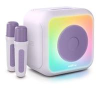 Enceinte karaoké lumineuse - BIGBEN - Lavande - Bluetooth, 30W, 2 micros sans fil USB-C, Égaliseur, Batterie Li-on