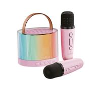 Enceinte karaoké bluetooth mxks-200 rose - maxlife