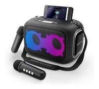 Enceinte Karaoké Energy Sistem - Bluetooth 5.4 - True Wireless - 60W - IPX4 - Autonomie 8h - Lumières LED - 2 Microphones sans fil - Lecteur MP3 - Coloris Noir G