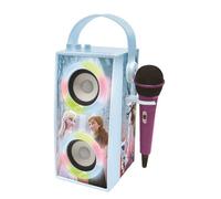 Lexibook, La Reine des Neiges, Enceinte Portable Bluetooth Lumineuse avec Micro, karaoké, Effets Lumineux, sans-Fil, USB, Carte SD, Batterie Rechargeable, Bleu/Violet, BTP180FZZ