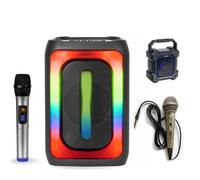 Enceinte Karaoke Enfant USB Bluetooth Ibiza SIGMA20 sur Batterie 100W - 2 micros - Fête - Boum - Anniversaire