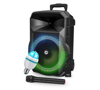 Enceinte Karaoké Festisound PICO08, Autonome sur Batterie, Puissance 200W, USB Bluetooth, TWS, RADIO FM, MICRO sans fil, Ampoule