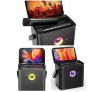 Enceinte karaoké - Ikarao Shell S3 - Bluetooth 5.4 - Écran HD 7 pouces - 2 micros sans fil