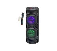 Enceinte karaoké lumineuse - HP59-XXL - Bluetooth V5.0 - 80 cm - 800 W - Noir