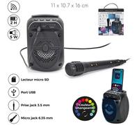 ENCEINTE KARAOKÉ SANS FIL MICRO SMARTPHONE 5W