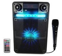 Enceinte Karaoké sono Batterie PARTY BOX 400W à LED + APPLICATION SMARTPHONE - PC/USB/Bluetooth/RADIO FM/Micro