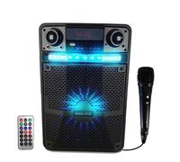 Enceinte Karaoké sono Batterie PARTY BOX 400W à LED + APPLICATION SMARTPHONE - PC/USB/Bluetooth/RADIO FM/Micro