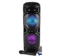 Enceinte Karaoké sur batterie Lumineuse 800W INOVALLEY HP59-XXL Bluetooth, USB, Microphone sans fil, Réglage BASS+Clé USB 32G