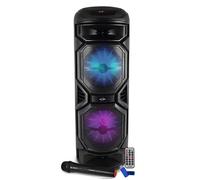 Enceinte Karaoké sur batterie Lumineuse 800W INOVALLEY HP59-XXL Bluetooth, USB, Microphone sans fil, Réglage BASS+Clé USB 32G