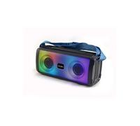 Enceinte Lumineuse Bluetooth - Hp345-B - 10W - LEDs - Bluetooth V5.3 - Micro - TWS - FM - USB 2.0 - Micro Sd - Aux-In