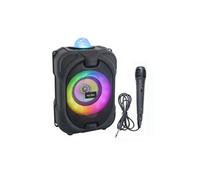 Inovalley Enceinte nomade DANCE-CUBE44-MATCH 150W Bluetooth V5.0 Karaoké Multicolore
