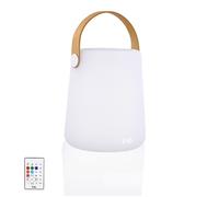 T'nB - Enceinte Bluetooth Lumineuse Vibes, 10 W RMS, IP44, 8 H D'autonomie, Télécommande Infrarouge, 6 Ambiances, 7 Couleurs, Anse De Transport, Mode Tempo Matching - Blanc