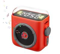 Enceinte magnétique à clip arrière - Boîte de son magnétique | 5,9 x 4,1 x 6,2 cm Haut-parleur portable sans fil avec clip arrière, pour salle d'étude, voiture, pique-nique, fête, voyage, plage