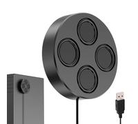 Enceinte Magnétique | Lecteur de Bureau Filiaire USB Volume Élevé Basse Profonde,Enceintes Magnétiques pour Ordinateur Portable | Pour Bureau Ordinateur Portable Tablet Voyage Maison Fête Salle de Jeu
