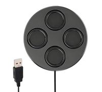 Enceinte magnétique portable avec basses profondes et carte son USB | Haut-parleurs compacts pour ordinateur de bureau, ordinateur portable, tablette, voyage, maison, fête, lieu de travail