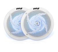 Enceinte Marine - - Blanc - 240 W - 2 voies - LED bleues intégrées