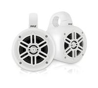 Pyle Haut-Parleurs Marins 10 cm Étanches, 300W, Kit Audio Bateau, Système Stéréo Extérieur Résistant Intempéries, Enceintes Doubles, Blanc