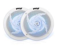 Enceinte Marine - Pyle - Blanc - 240 W - 2 voies - LED bleues intégrées Blanc G