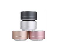 Enceinte Metal Bluetooth pour Smartphone Port USB Carte TF Auxiliaire Haut-Parleur Micro Mini (OR)