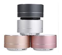 Enceinte Metal Bluetooth pour WIKO Y60 Smartphone Port USB Carte TF Auxiliaire Haut-Parleur Micro Mini - ROSE