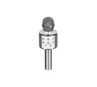 Be Mix Enceinte micro karaoké HT2039 Bluetooth 3W Autonomie 4h Jack 3,5mm Universelle Argenté