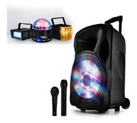 Enceinte mobile amplifiée 700W 12" LED/USB/BT/SD/FM + Micro + Pack Derby Lytor