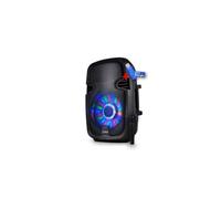 Enceinte mobile amplifiée IBIZA PARTY7-LED 8" 300W à LEDs RVB USB/BLUETOOTH/FM/SD/MICRO+Clé USB 32G