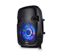 Enceinte mobile amplifiée PARTY-8LED 8"" 300W à LEDs RVB USB/BLUETOOTH/FM/SD/MICRO