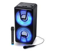Enceinte Mobile Autonome MUSE M-1820DJ à LED Party box portable avec lecteur CD + Micro VHF et Filaire - BT/CD/AUX/USB - 150W