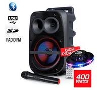 Enceinte KARAOKE ENFANT smartphone Autonome 200W DJ SONO Koolstar LED micro/Fonction BT/USB/AUX/ + OVNI