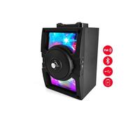 Enceinte mobile karaoké effet Magic Mirror - batterie - BT/USB/SD/FM - LED-5B401BT