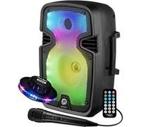 enceinte mobile karaoké festisound venice08, 200w autonome sur batterie, bluetooth usb / tws radio, micro, light ovni led G