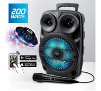 Enceinte mobile - PICKERING - Spacer08 - Batterie - 400W - LED RVB (Boomer)