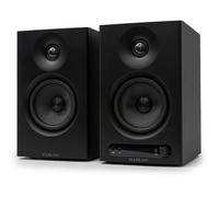 VULKKANO PRO4 Enceinte Monitoring Studio avec Woofer de 4”, Bluetooth, entrée Équilibrée TRS, RCA, Sortie pour Casque, AUX, Optique, réglages EQ, Moniteurs pour Home Studio