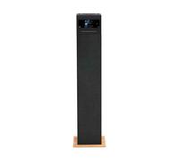 Aiwa Tour de Son TSBT-360 - Enceinte Tour Bluetooth de 60 W avec télécommande, Radio FM, Lecteur CD, USB et Bluetooth, Couleur Bois