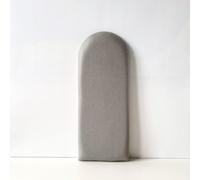 Enceinte Murale Tissu de Tête de Lit Rembourrée Tufted ， Garde de Pare-chocs Conception de Canal Vertical Moderne avec Bord Supérieur Silhouette Étanche ， Coussin Doux ， Protection D'impact de