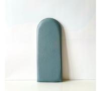 Enceinte Murale Tissu de Tête de Lit Rembourrée Tufted ， Garde de Pare-chocs Conception de Canal Vertical Moderne avec Bord Supérieur Silhouette Étanche ， Coussin Doux ， Protection D'impact de