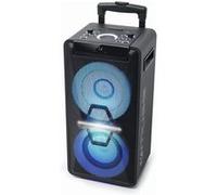 Muse Enceinte M-1920DJ — 300 W, Batterie, CD, Bluetooth, Effets lumineux, USB/AUX, Télécommande Noir