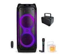 Enceinte Nomade USB Bluetooth Sur Batterie Ibiza COLUMBA1200 Micro sans fil WM-USB - Jeu Lumière DERBY6 - Cadeau Mini Enceinte