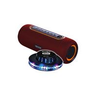 Enceinte Nomade LEDWOOD XTREM140 LD-XT140BT-RED, 100W / 10W RMS, Bluetooth 5.0, TWS - Etanche IPX5, Autono. 6H, Jeu Lumière Ovni