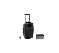 Enceinte PA mobile MES-15BT2 38 cm 15 pouces sur secteur, à batterie