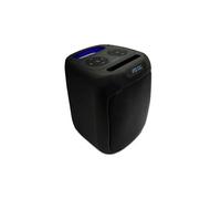 Enceinte Party Cube sans fil Moov avec effets lumineux - Noire et bleue