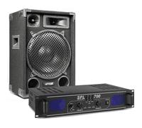 Enceinte passive - SKYTEC - MAX12 - 700W - Amplificateur 2 x 350W - Câbles intégrés