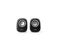 Enceinte pc 2 12 w prise jack 3,5 mm noir/argent