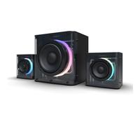 Nova Gaming Enceinte 2.1 GS305 SERPENTIS – RGB, caisson de basse, Jack 3,5 mm, USB, Micro-SD – Noir