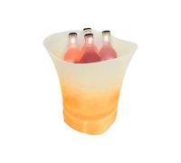 Enceinte portable à LED - Seau à glace - Seau à glace - Seau à glace pour vin, limonade et boissons avec haut-parleur sans fil intégré - Son stéréo sans fil - Coloré