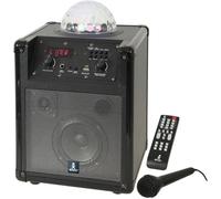 Enceinte Portable Autonome Karaoke USB Bluetooth BOOSTKUBE-BK - BOOST - Effet de Lumiere Astro à LED RVB