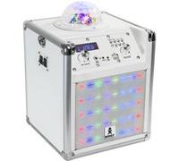 BOOST-KUBELED-WH - Enceinte Portable Autonome USB Bluetooth Effet Lumière Astro Facade Lumineuse 60W